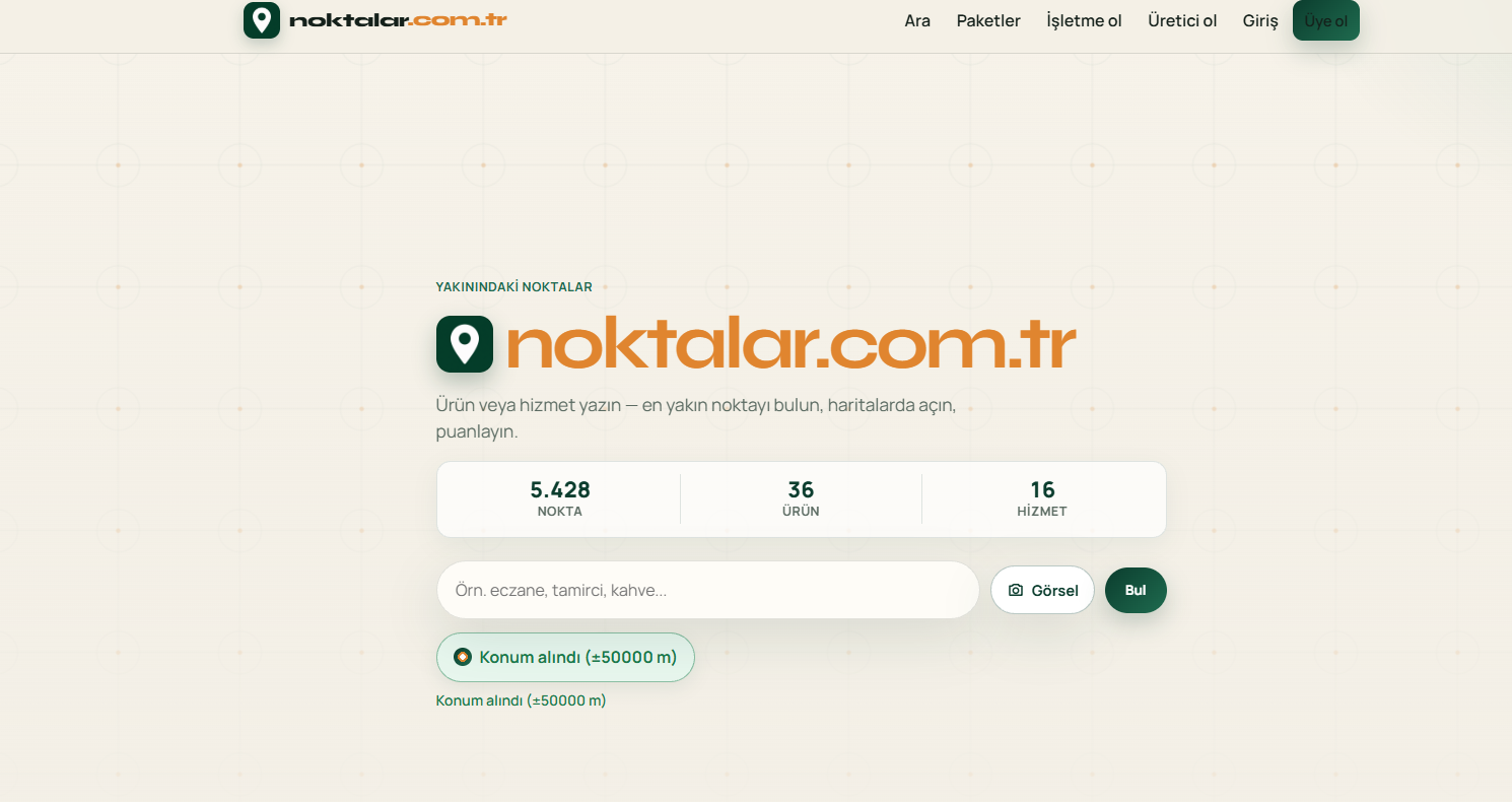 Noktalar proje görseli