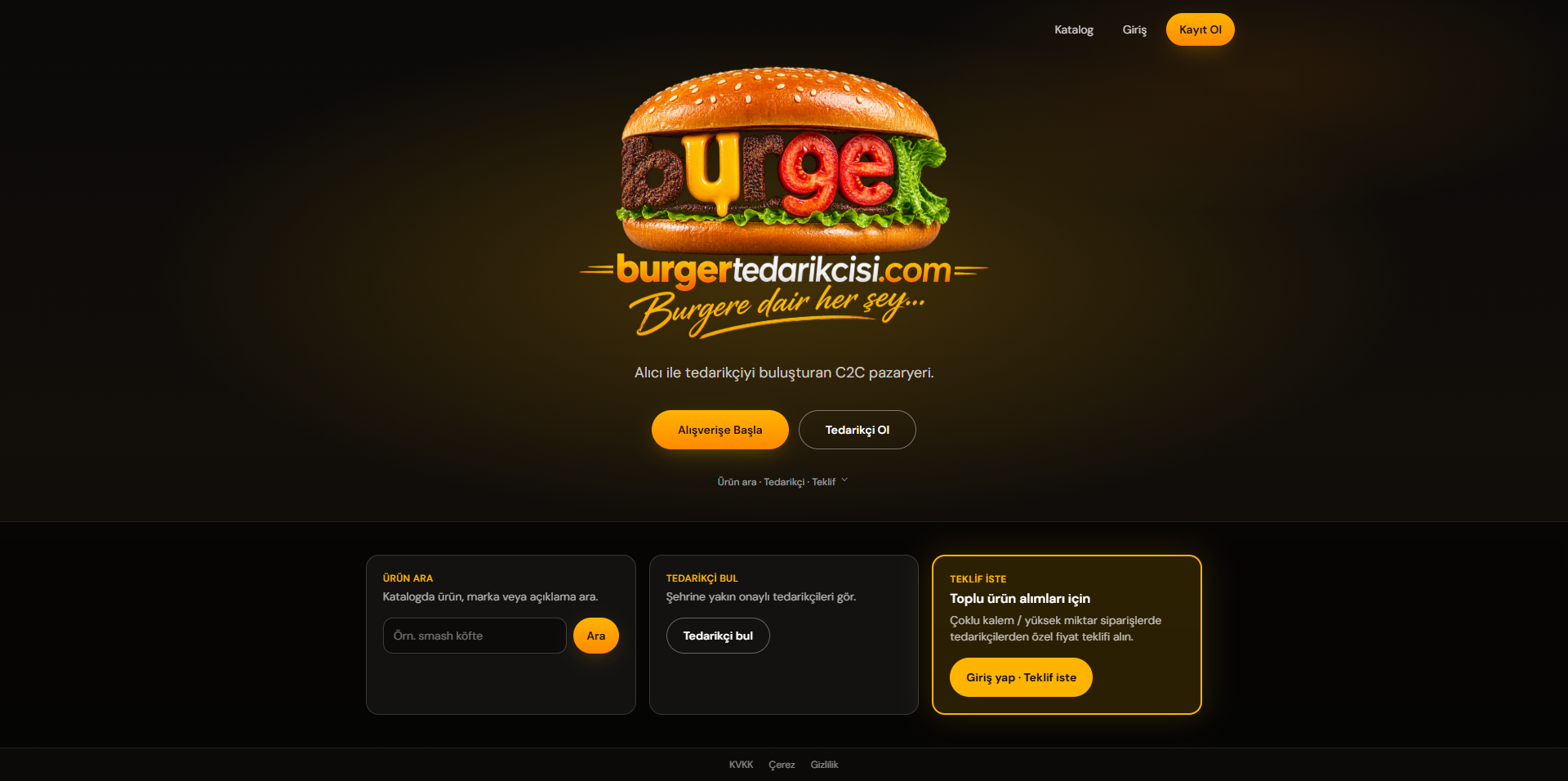 BurgerTedarikcisi proje görseli